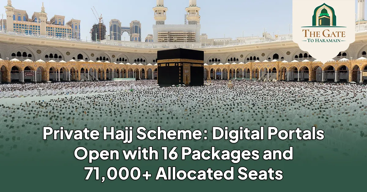 Private Hajj Scheme Digital Portals Open with 16 Packages and 71,000+ Allocated Seats